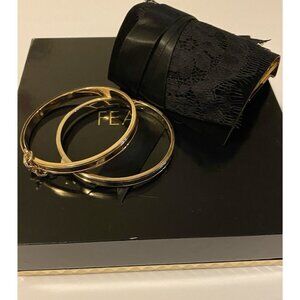 Victorias Secret Fearless Bangle Bracelet Cuffs Lace Eyemask Set New